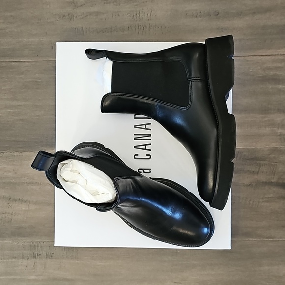 La CANADIENNE Shoes - La CANADIENNE Benbase Black Leather Boots- SIZE 38- WATERPROOF Italian Leather